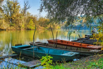 Autumn vibes on river Bodrog (near Tokaj)