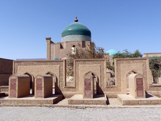 Fototapeta premium Tombs of famous poets in Khiva. 4 poets which where burried in Khiva mai 2016