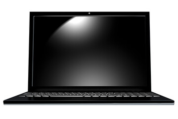 Dark Laptop Computer 3D Illustration