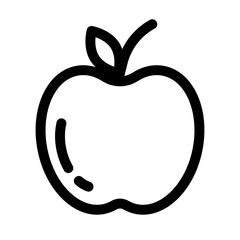 Simple apple icon. Dessert and fruit. Vector.