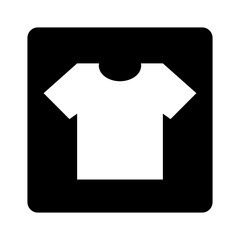 T-shirt box icon. Apparel. Vector.