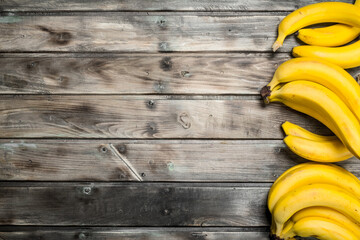 Lots of fresh aromatic bananas.