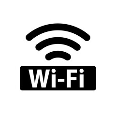 Logo icon for Wi-Fi signal. Vector.