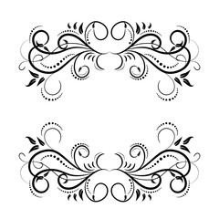 Fototapeta premium Luxurious frame, exquisite background. Victorian style. Calligraphic brush, royal lines. For your holiday invitations, cards, greetings. Creates a special mood.