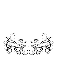 Fototapeta premium Luxurious frame, exquisite background. Victorian style. Calligraphic brush, royal lines. For your holiday invitations, cards, greetings. Creates a special mood.
