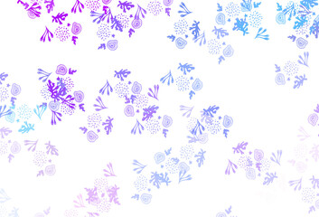Light Pink, Blue vector texture with abstract forms.