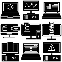 Computer Lab icon glyph style part two