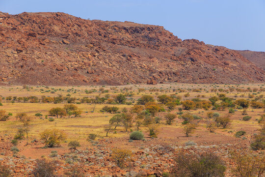 Namibian landscape Damaraland, homelands in South West Africa, Namibia.