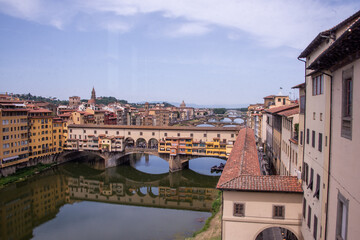 Ponte Vecchio over Arno river in Florence, Italy