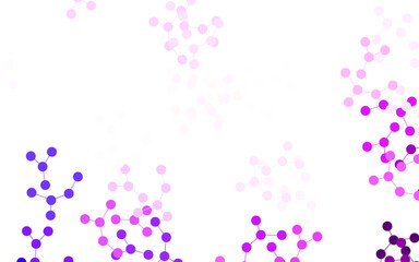 Light Purple, Pink vector template with artificial intelligence structure.