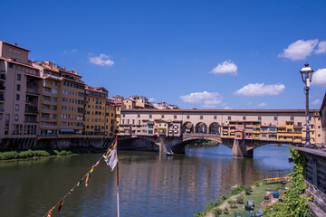 Obraz premium Ponte Vecchio over Arno river in Florence, Italy