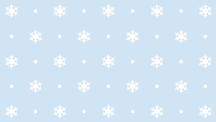 Blue seamless pattern with snowflakes