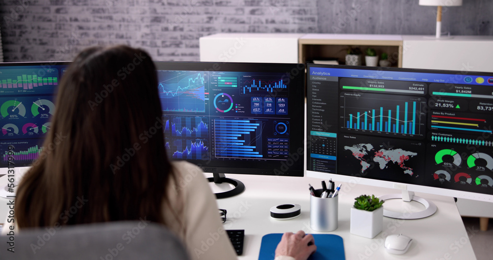 Poster kpi business analytics data dashboard
