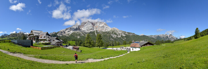 Fototapeta na wymiar Landschaft an der Plätzwiese in Südtirol / Alpen