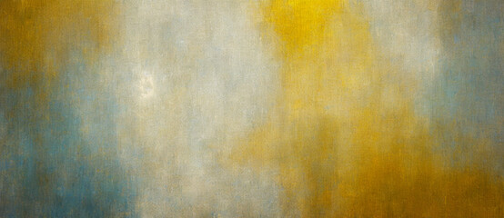 A Watercolor Of A Blue And Yellow, Interesting Abstract Texture Background Wallpaper. For Website Header Or Web Banners.