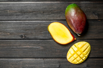 Pieces of fragrant mango.