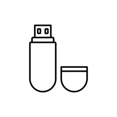 flash disk icon. outline icon