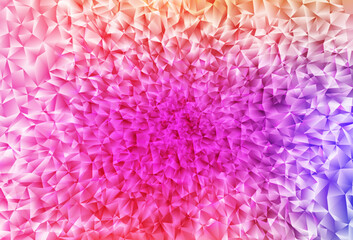 Light Pink, Red vector triangle mosaic template.