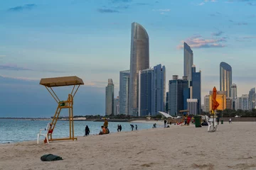 Foto op Canvas Abu Dhabi Corniche Beach © Piotr