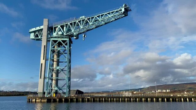 Titan tower crane in Clydebank Glasgow Scotland