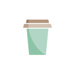 Disposable cup icon vector design templates