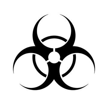 Icon design for biohazard signs.