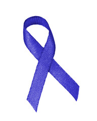 Niebieska wstążka PNG, Przezroczyste tło, symbol walki z rakiem, depresja 