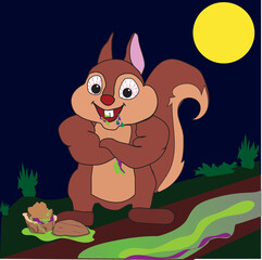 mutant squirrel ate toxic nuts