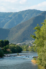 river in the mountains