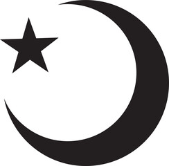Islam Crescent with star