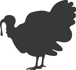 Turkey silhouette icon