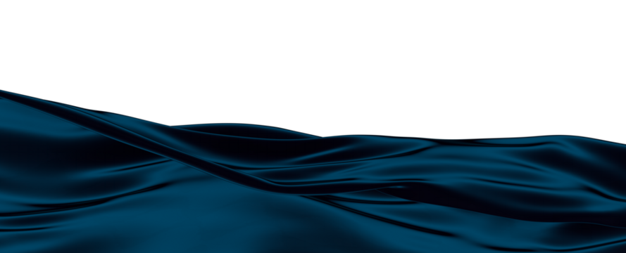 fabric 3D render abstract background of smooth lines of spline blue waves