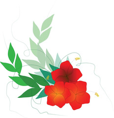 BEAUTIFUL FLOWER VECTOR ILLUSTRATION FOR ADULTS