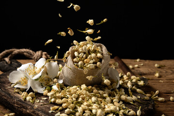 jasmine dry flowers for tea