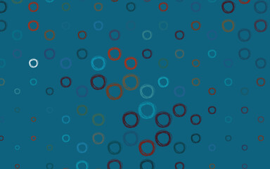 Light Blue, Red vector layout with circle shapes.