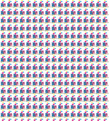 seamless pattern with hearts