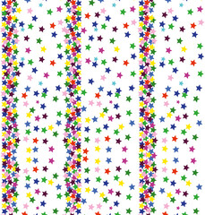 pattern with colorful stars