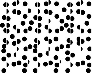 black and white dots polka-dot