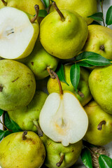 Juicy ripe pears.