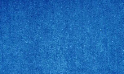 Abstract surface made of old blue synthetic fabric.