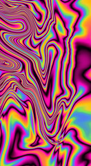 Abstract psychedelic background with rainbow smudges and stains, like on gasoline film. Vertical format for stories and posts.