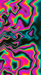 Obraz premium Abstract psychedelic background with rainbow smudges and stains, like on gasoline film. Vertical format for stories and posts.