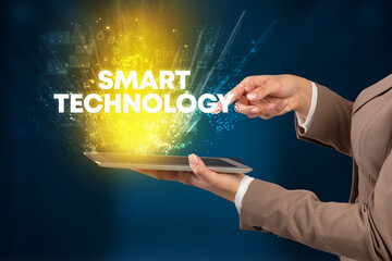 Close-up of a touchscreen with inscription