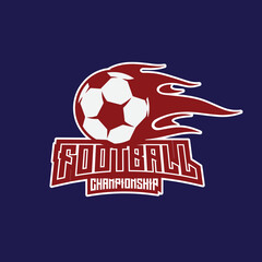 Football team vector  logo template, sports championship, leagues , gaming and esports 