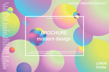 Abstract geometric texture. 3d ball shape gradients for decoration design.