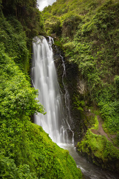 peguche cascade in ecuador