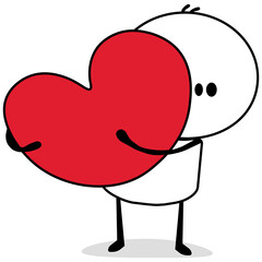Valentine day.Valentine vector illustration.Cute characters. Romantic,wedding couple. 