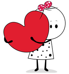 Valentine day.Valentine vector illustration.Cute characters. Romantic,wedding couple. 