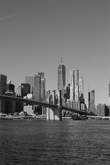 Naklejka premium New York City B and W