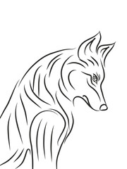 Wolf silhouette © Adithya perkasa